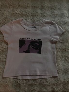 Brandy Melville Y2k Pink Baby Tee